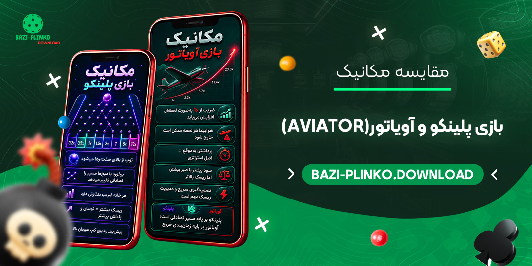 مقایسه-مکانیک-بازی-پلینکو-و-آویاتور-(Aviator)